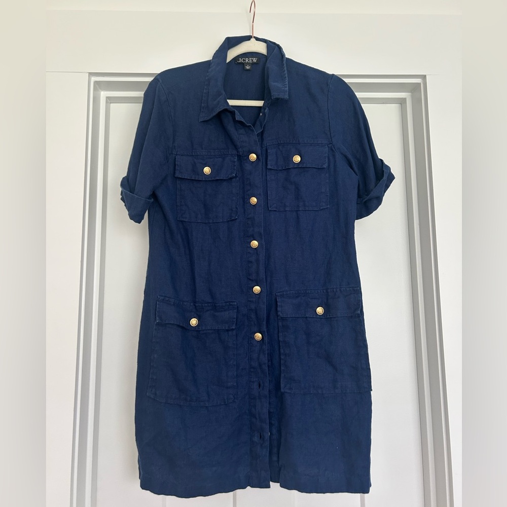 J. Crew Deep Blue Dress